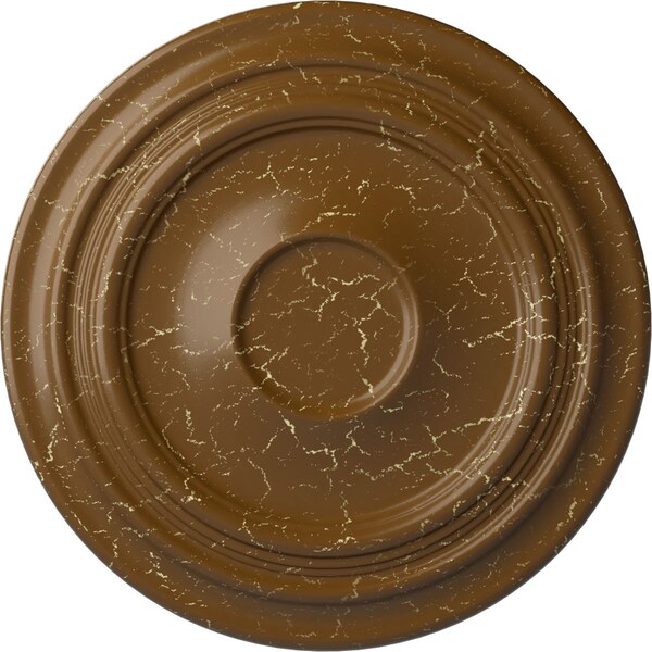 Ekena Millwork Traditional Ceiling Medallion (Canopies up to 5 1/2"), 24 3/8"OD x 1 1/2"P, Smokey Topaz Crackle CM24TRSTC - main